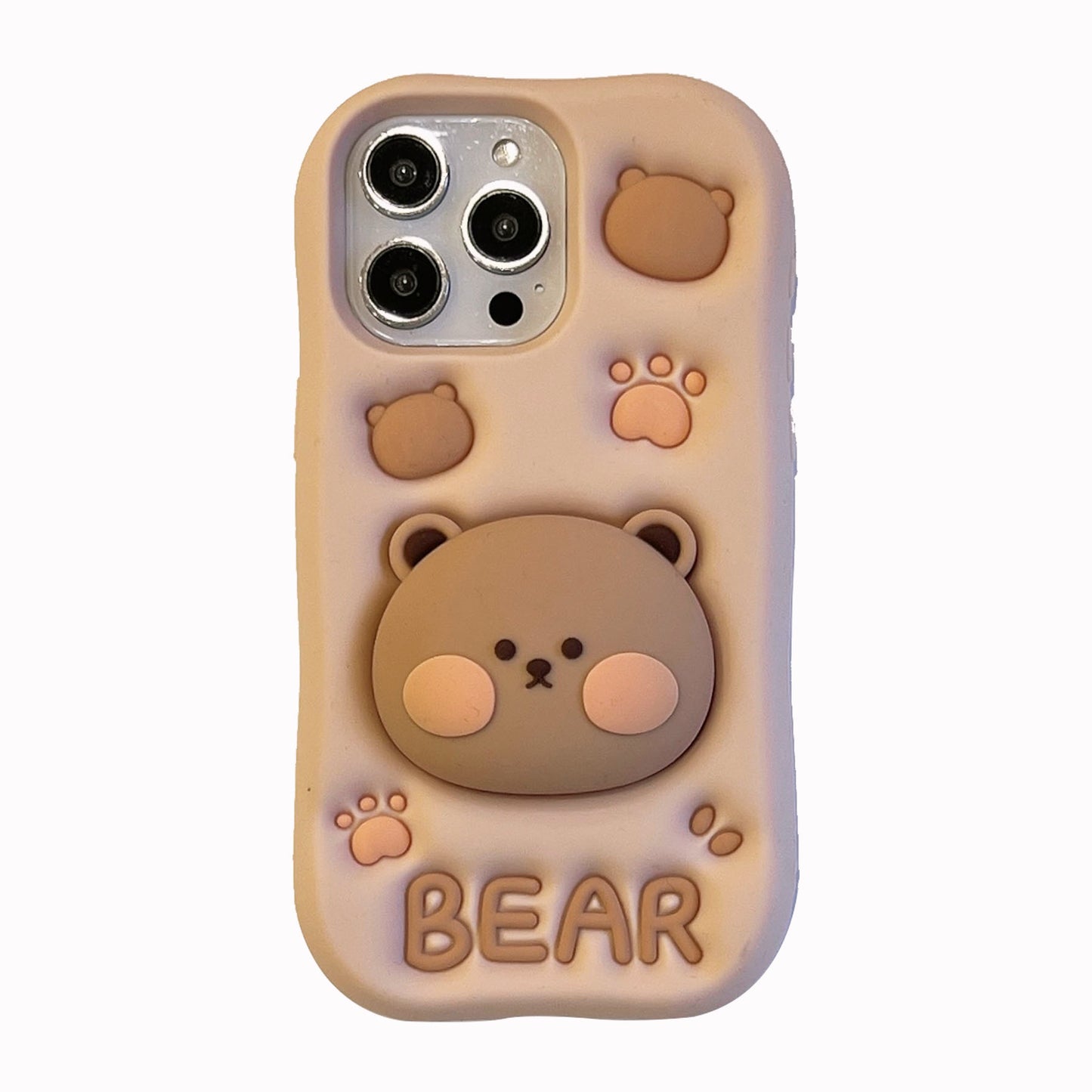 🐻 Cute Bear Squishy Phone Case