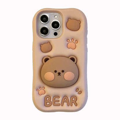 🐻 Cute Bear Squishy Phone Case