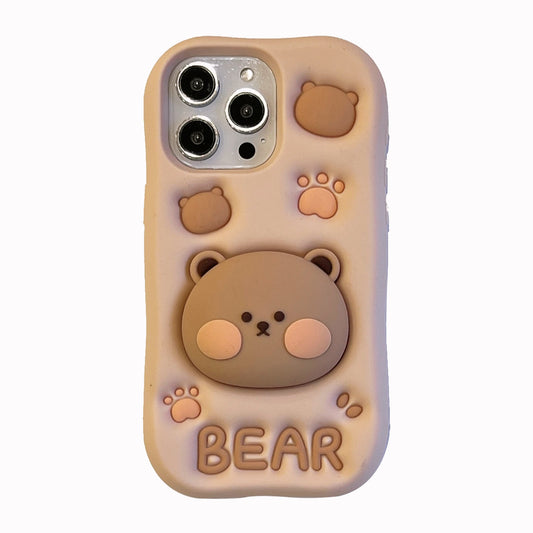 🐻 Cute Bear Squishy Phone Case