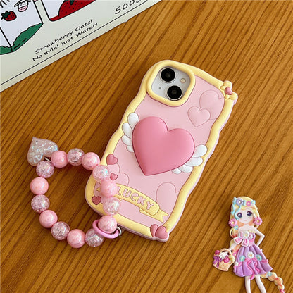 💗 Cute Heart Squishy Phone Case