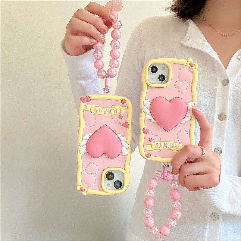 💗 Cute Heart Squishy Phone Case