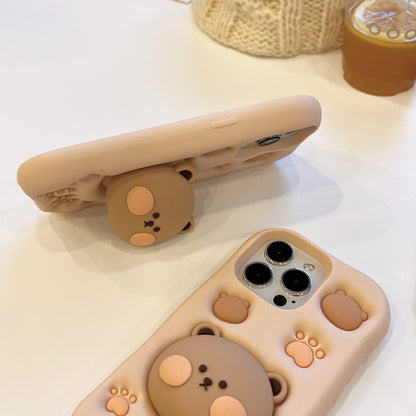 🐻 Cute Bear Squishy Phone Case