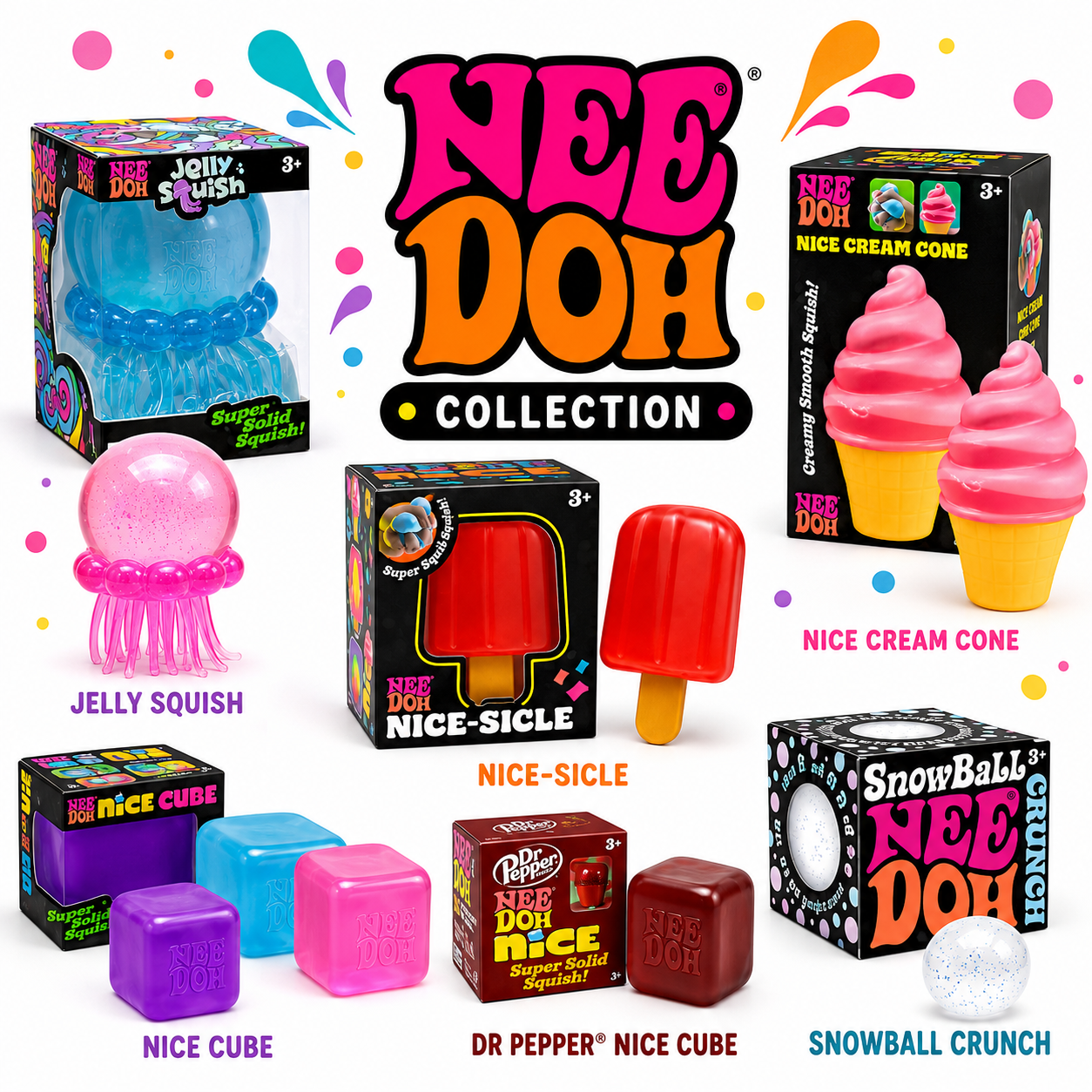 😳 NeeDoh Squishy Toy Collection